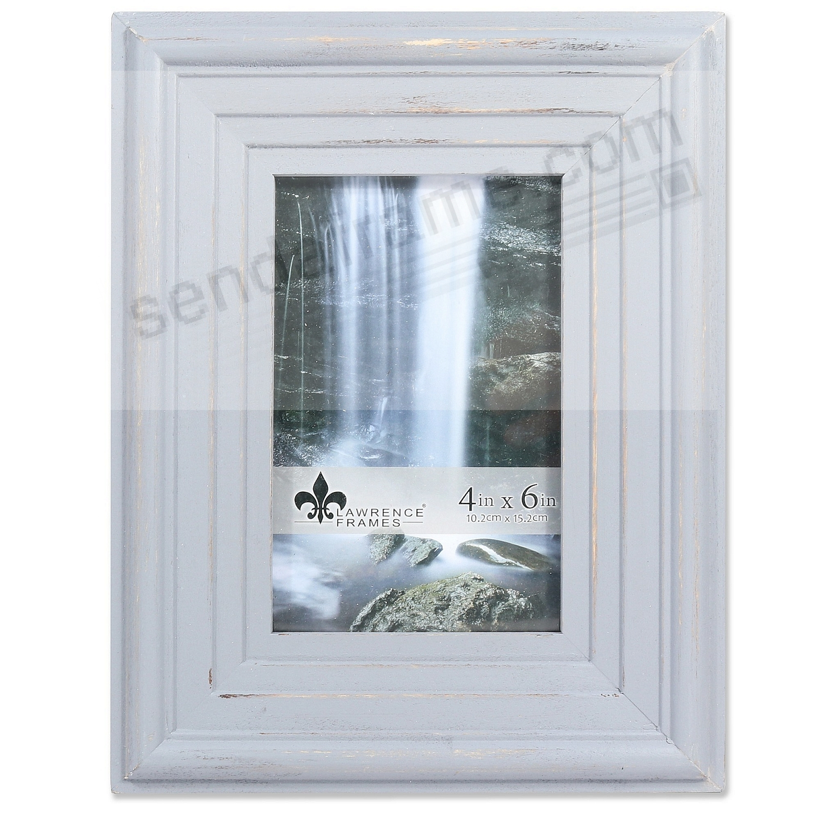 Weathered AUSTIN Stepped GRAY WOOD frame by Lawrence® Picture Frames