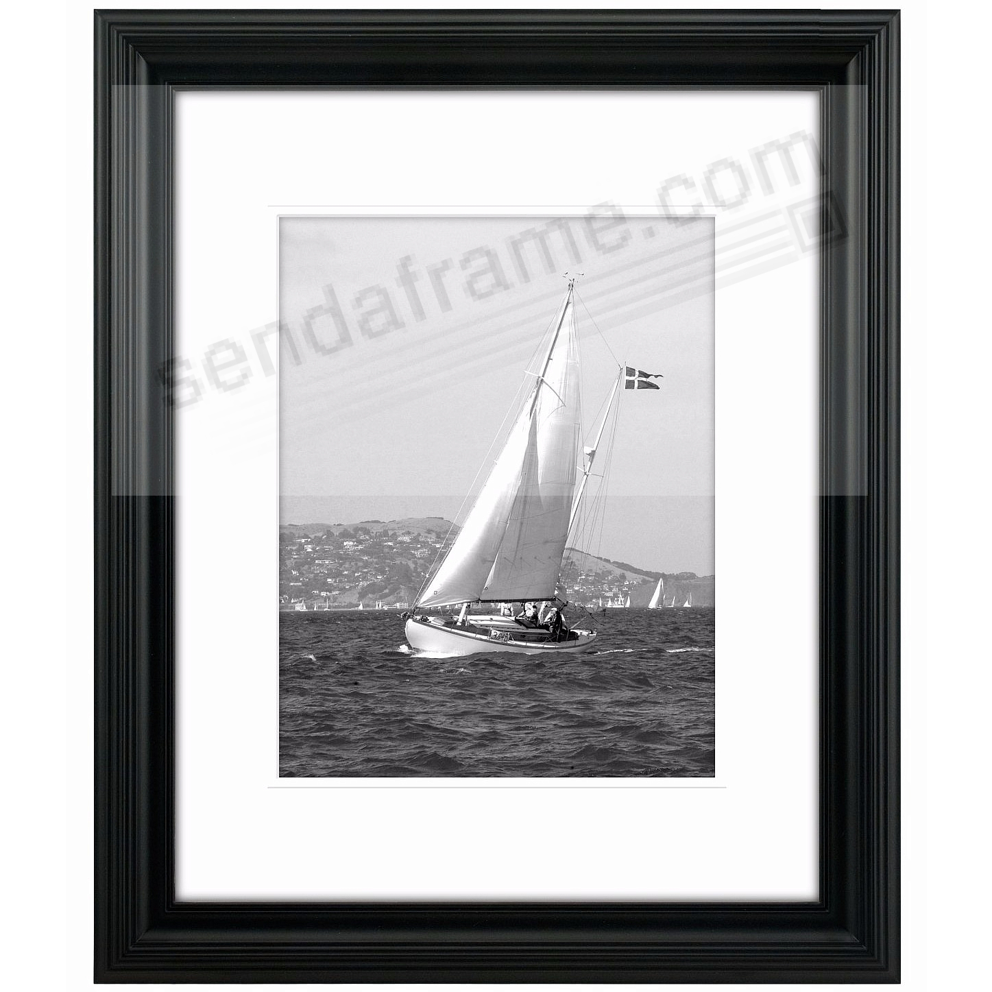 black portrait matted 16x20
