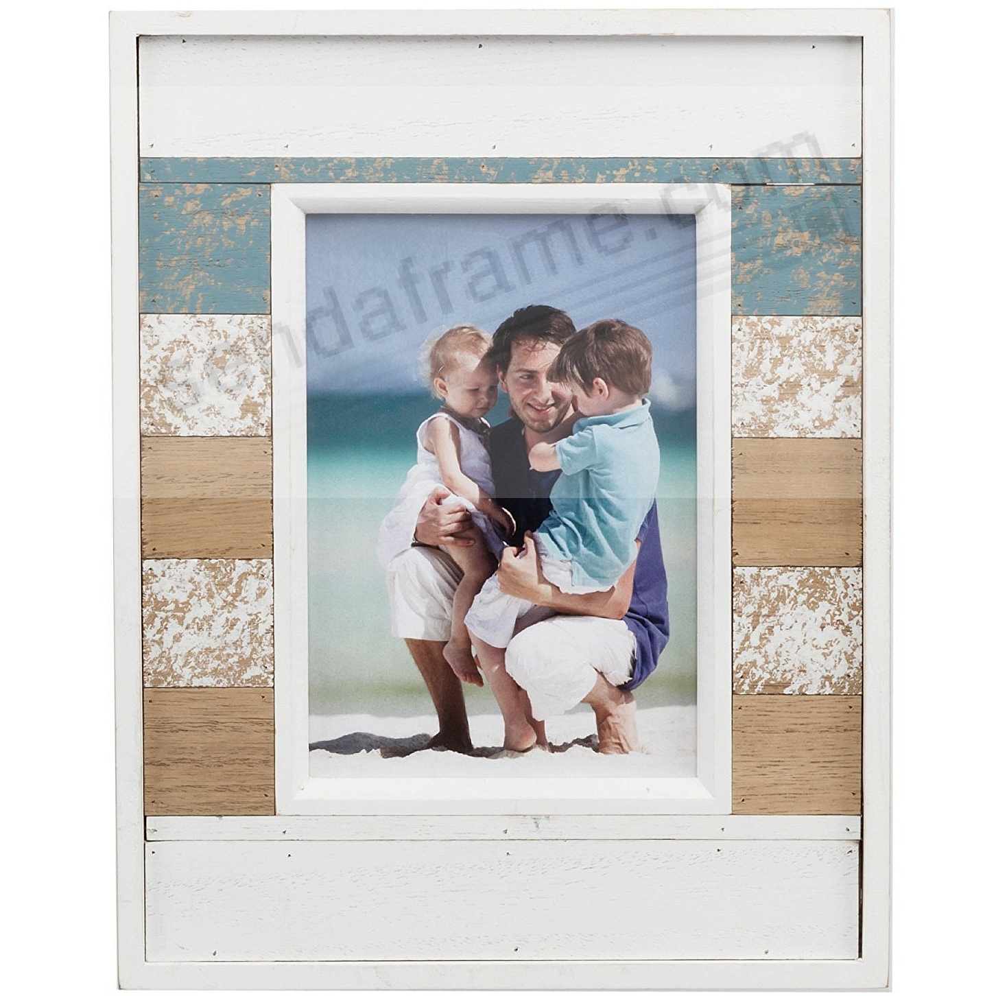 Boardwalk Natural Pine Multi Color Weathered Wood Frame By