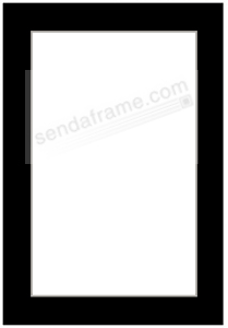 'midnight black' mat board fits 24x36 frame / displays